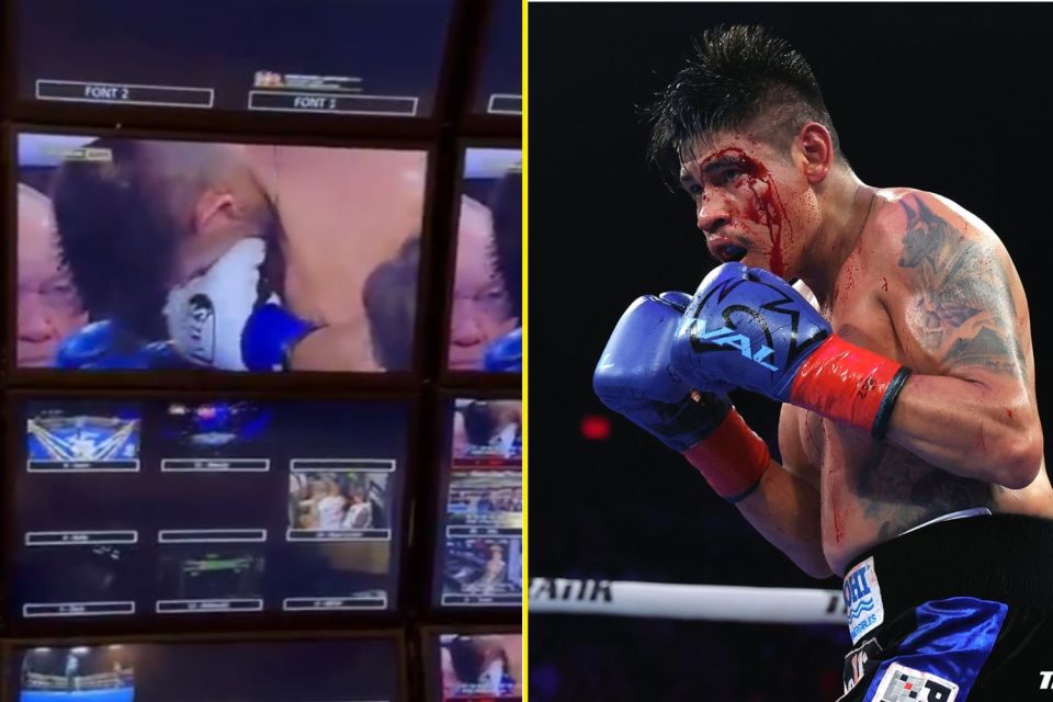 Navarrete suffered a horror cut in the sixth round