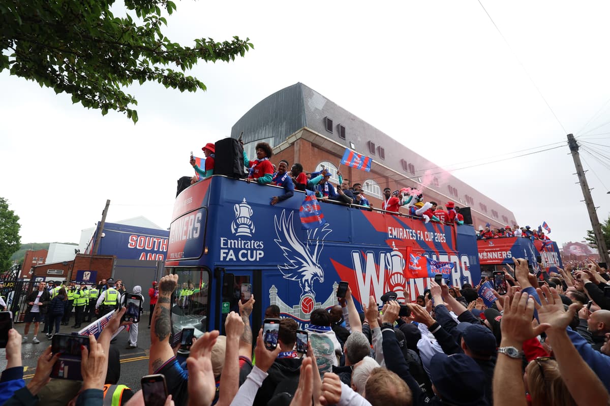 'Let's do it again': Steve Parish issues rallying cry as Crystal Palace parade FA Cup at Selhurst Park