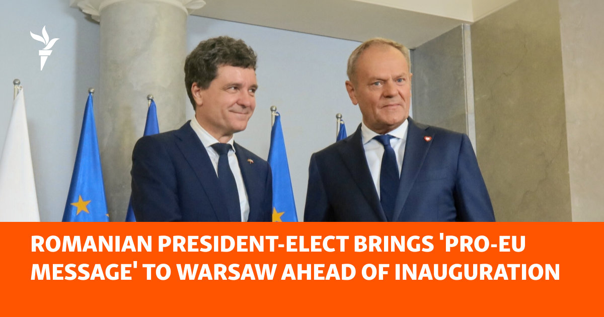 Romanian President-Elect Brings 'Pro-EU Message' To Warsaw Ahead Of Inauguration
