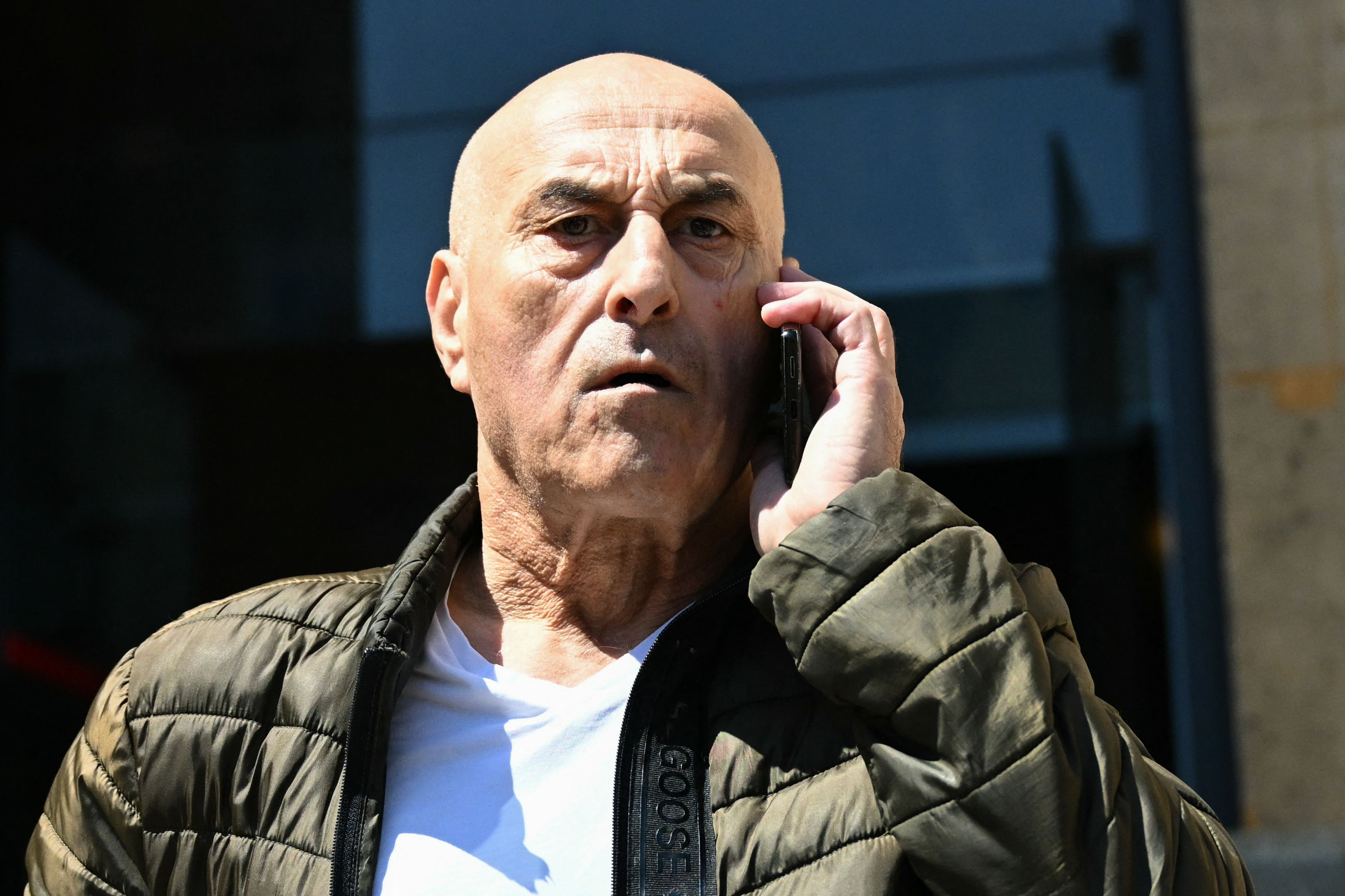 (FILES) Defendant Yunice Abbas arrives for the start of the trial for the 2016 robbery and kidnapping of US celebrity Kim Kardashian at the Assize Court of Paris, on April 28, 2025. At the beginning of October 2016, the queen of influencers Kim Kardashian was robbed in her hotel room at the height of fashion week by elderly thugs who arrived on bicycles and disguised as police officers: the trial of this sensational nine million euro jewellery robbery opened in Paris on April 28, 2025. (Photo by Bertrand GUAY / AFP)(AFP)