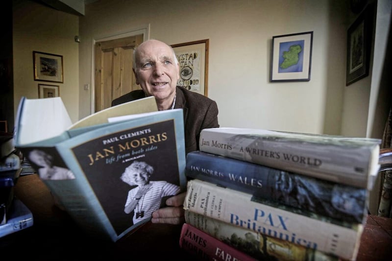 Biographer Paul Clements in his Belfast home PICTURE: HUGH RUSSELL 