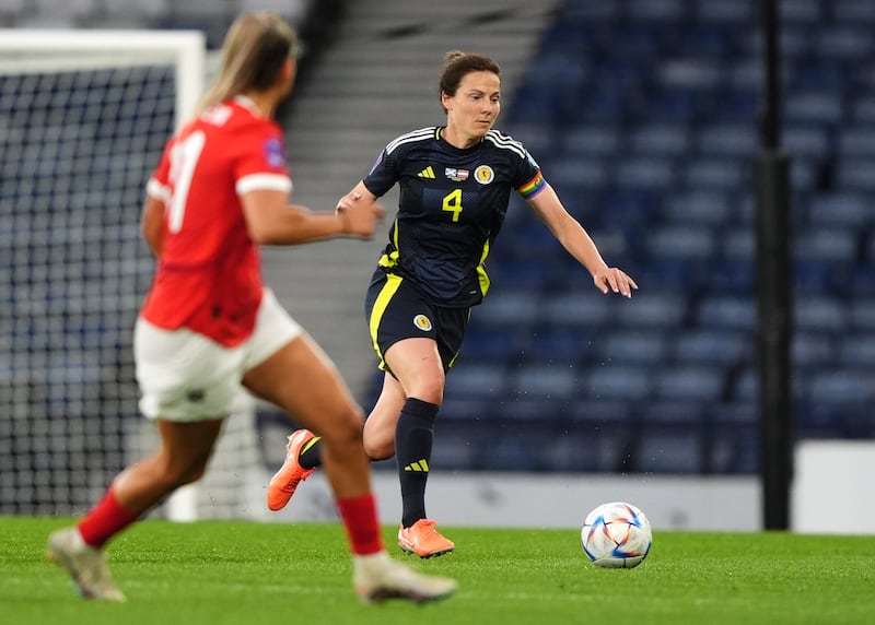 Rachel Corsie played her last match at Hampden on Friday night