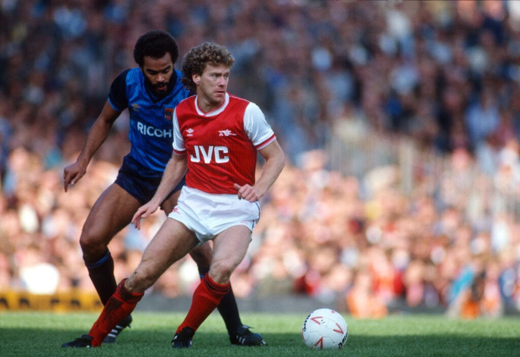 22 September 1984 - English Football Division One - Arsenal v Stoke - Tony Woodcock of Arsenal. -