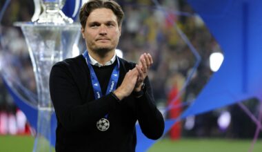Edin Terzic head coach of Borussia Dortmund claps at the end of the 2023/2024 Champions League Final football match between Borussia Dortmund and R...