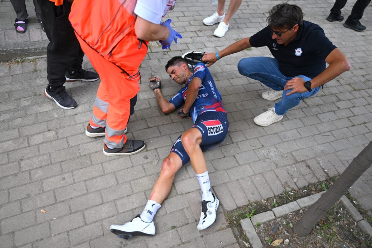 Mikel Landa Exits Giro with a Fractured Back, Ending GC Hopes