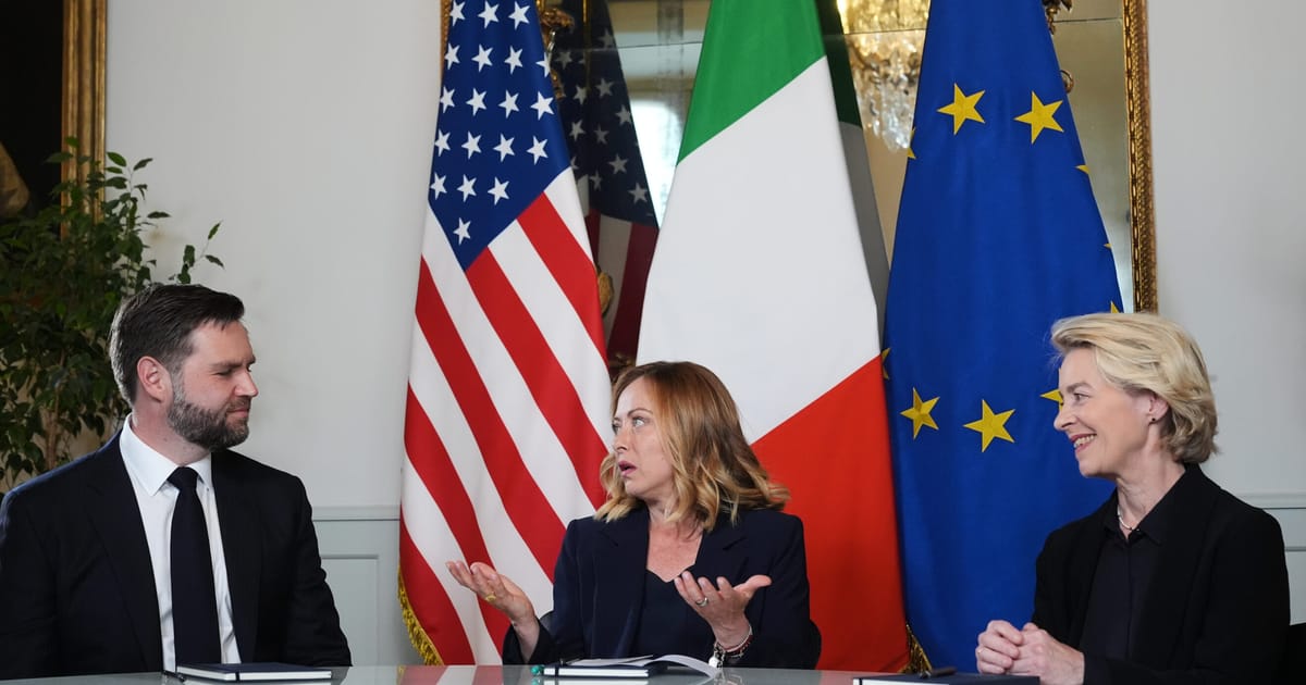 Vance hopeful for US-EU ‘long-term trade advantages’ – POLITICO