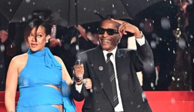 Rihanna Flaunts Baby Bump With ASAP Rocky at Cannes, Channels Harry and Meghan