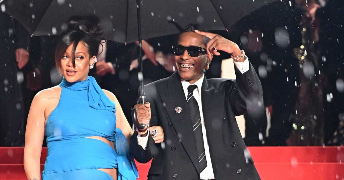Rihanna Flaunts Baby Bump With ASAP Rocky at Cannes, Channels Harry and Meghan