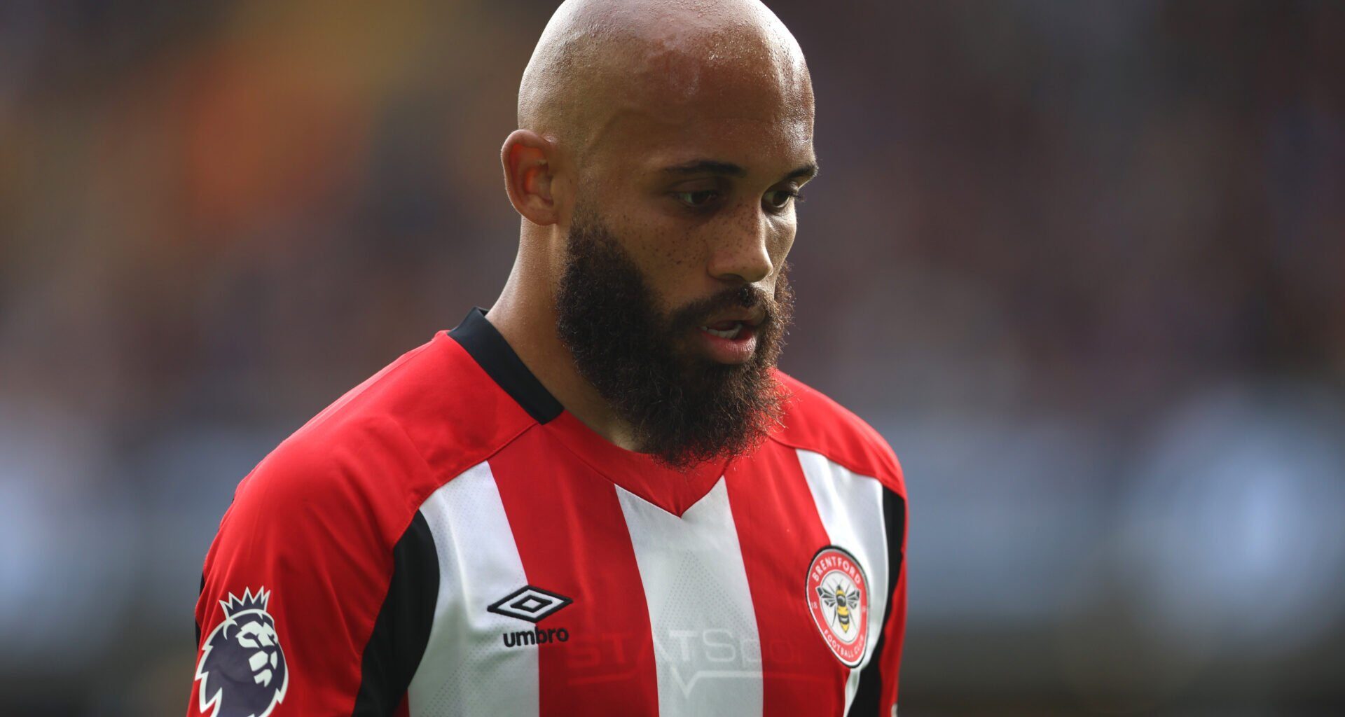 Bryan Mbeumo of Brentford during the Premier League match between Wolverhampton Wanderers FC and Brentford FC at Molineux on May 25, 2025 in Wolver...