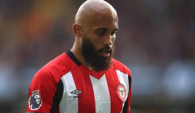 Bryan Mbeumo of Brentford during the Premier League match between Wolverhampton Wanderers FC and Brentford FC at Molineux on May 25, 2025 in Wolver...