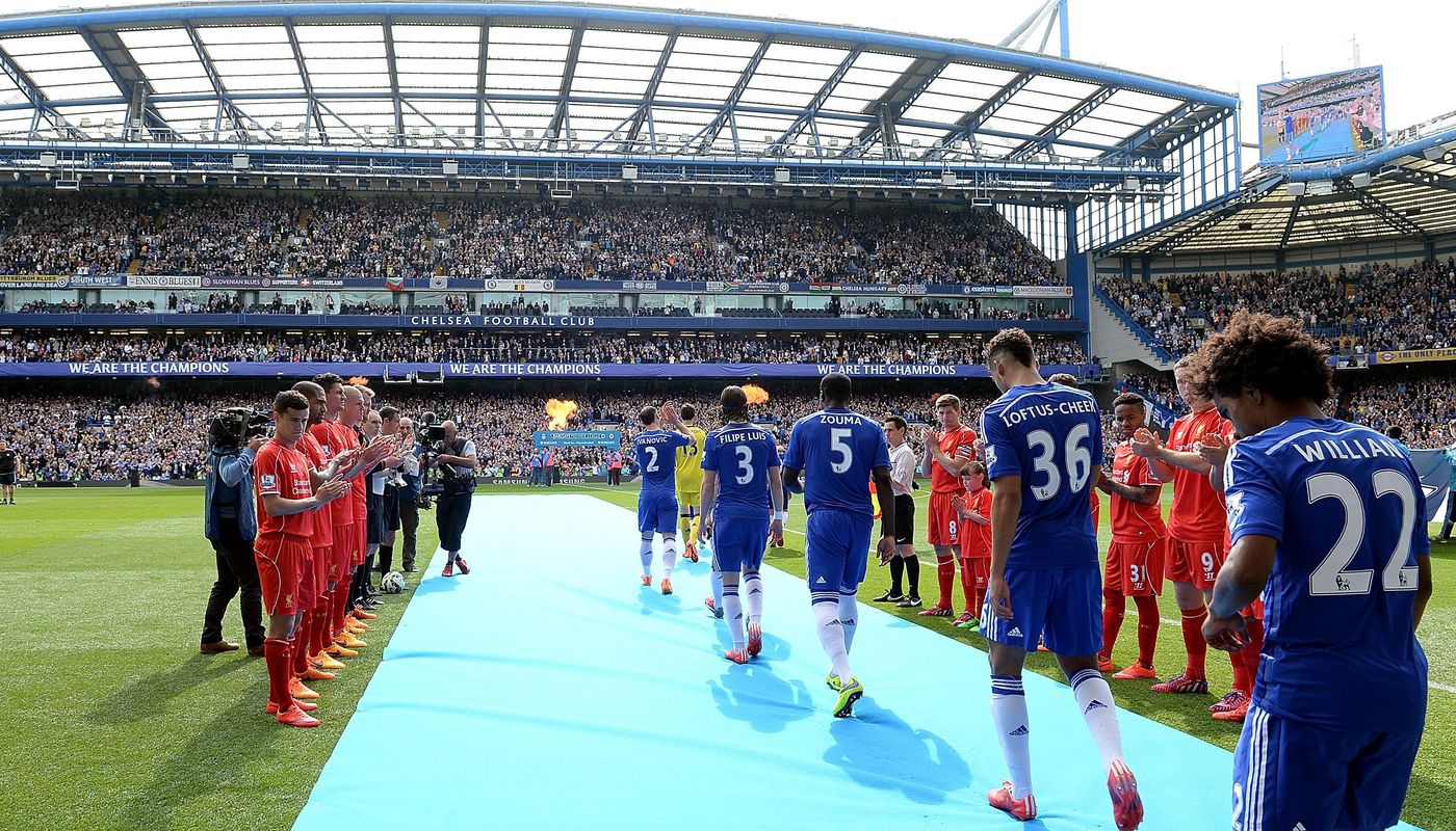 2014/15: Chelsea's fourth PL title success is acknowledged by Liverpool