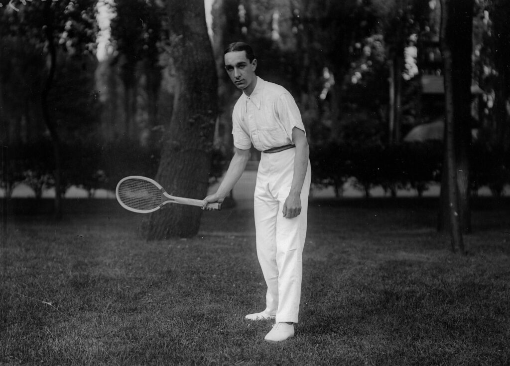 Max Decugis photographed in 1903