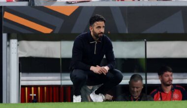 Ruben Amorim reacts to Man Utd first leg win in Bilbao