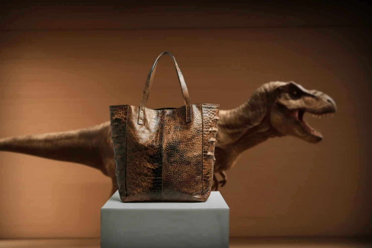 Three companies have joined forces to develop leather from reconstructed T-Rex DNA.
