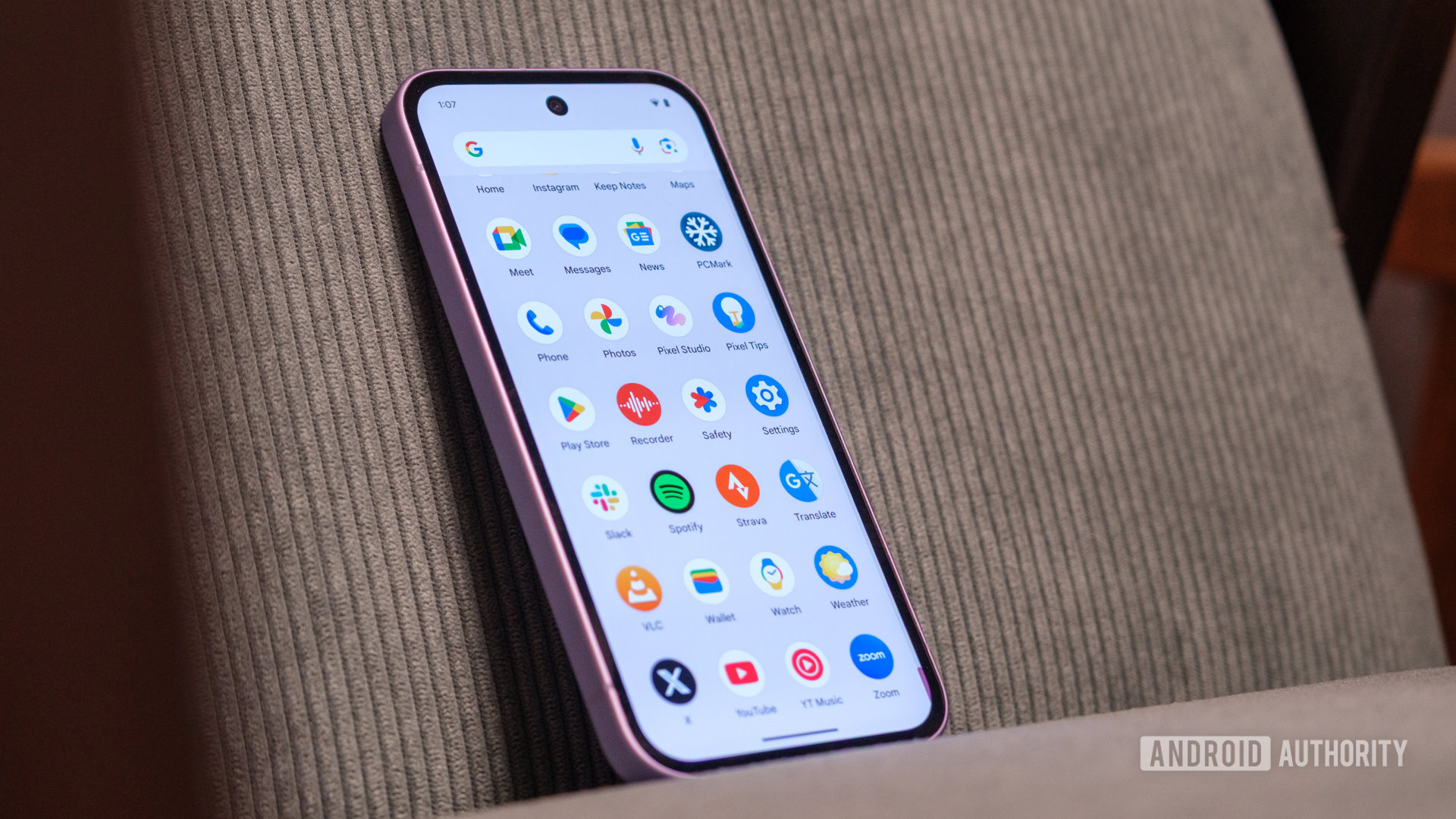 Google Pixel 9a app drawer