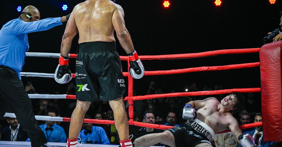 Watch UFC veteran Rogerio Nogueira destroy influencer in boxing match