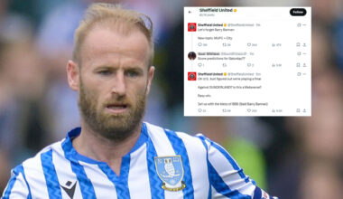 Sheffield United's X HACKED as dozens of posts slamming Wednesday star Barry Bannan shared to club's 600k followers