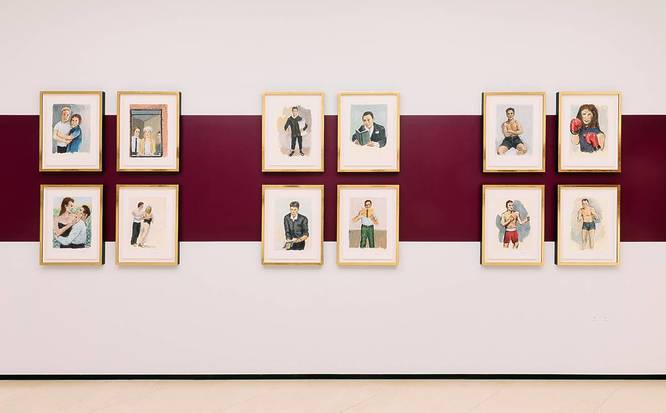 Bob Dylan paintings shown at a gallery in London