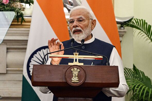 European Commission President Ursula von der Leyen News Conference with Indian Prime Minister Narendra Modi