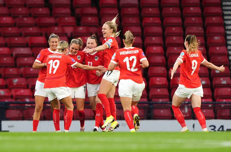 Julia Hickelsberger was on target for Austria