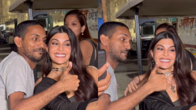 Jacqueline Fernandez’s manager pushes fan for getting too close for a selfie; netizens say, ‘Men really need to behave’