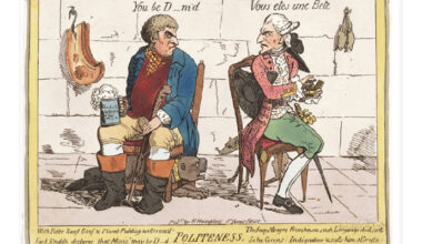James Gillray’s Politeness 1779 image- Lewis Walpole Library