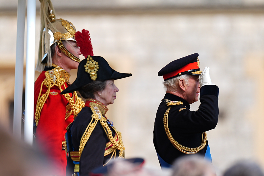 King Charles and Princess Anne take lead at important military parade