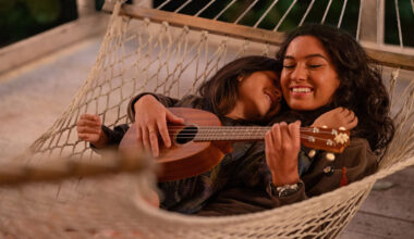 Maia Kealoha as Lilo and Sydney Agudong as Nani in Disney’s live-action Lilo and Stitch
