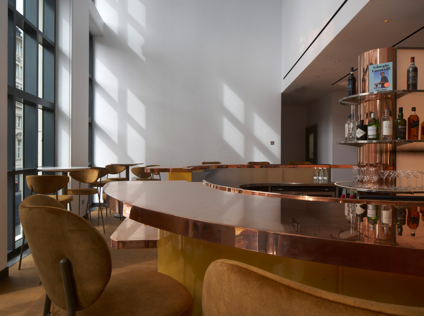 Bar Locatelli on the mezzanine level of the Sainsbury Wing. 