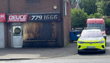 Taxi firm FIREBOMBED near Glasgow in latest sinister attack 'linked to gangland war'