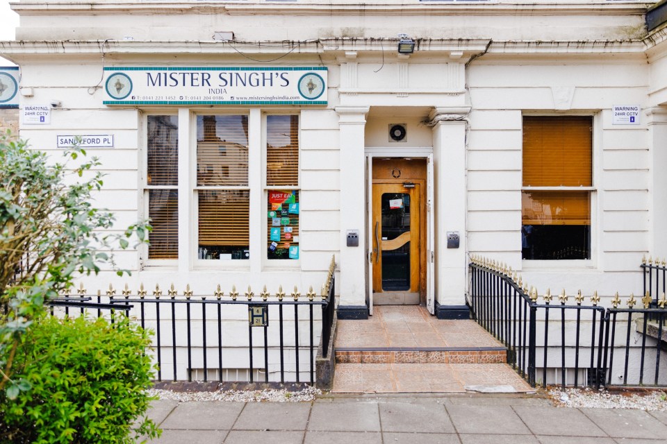Mister Singh's India restaurant storefront.