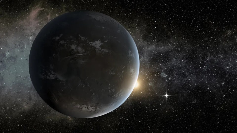 Illustration of an exoplanet.