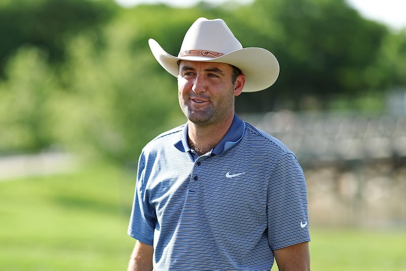 Scottie Scheffler after winning the CJ Cup Byron Nelson 2025 in Texas on May 4th. Photograph: Sam Hodde/Getty Images