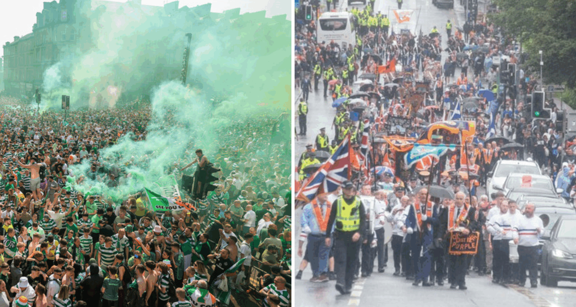 Celtic fans' title party set to clash with Orange Walk in Glasgow's Merchant City