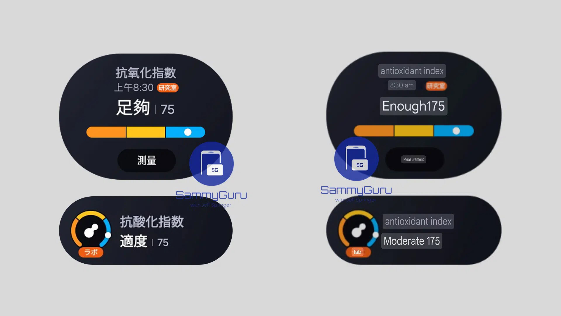 One UI Watch 8 antioxidant index