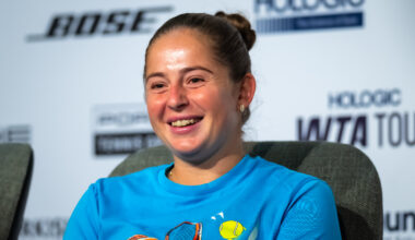 Ostapenko's off-court look gets its own merch line