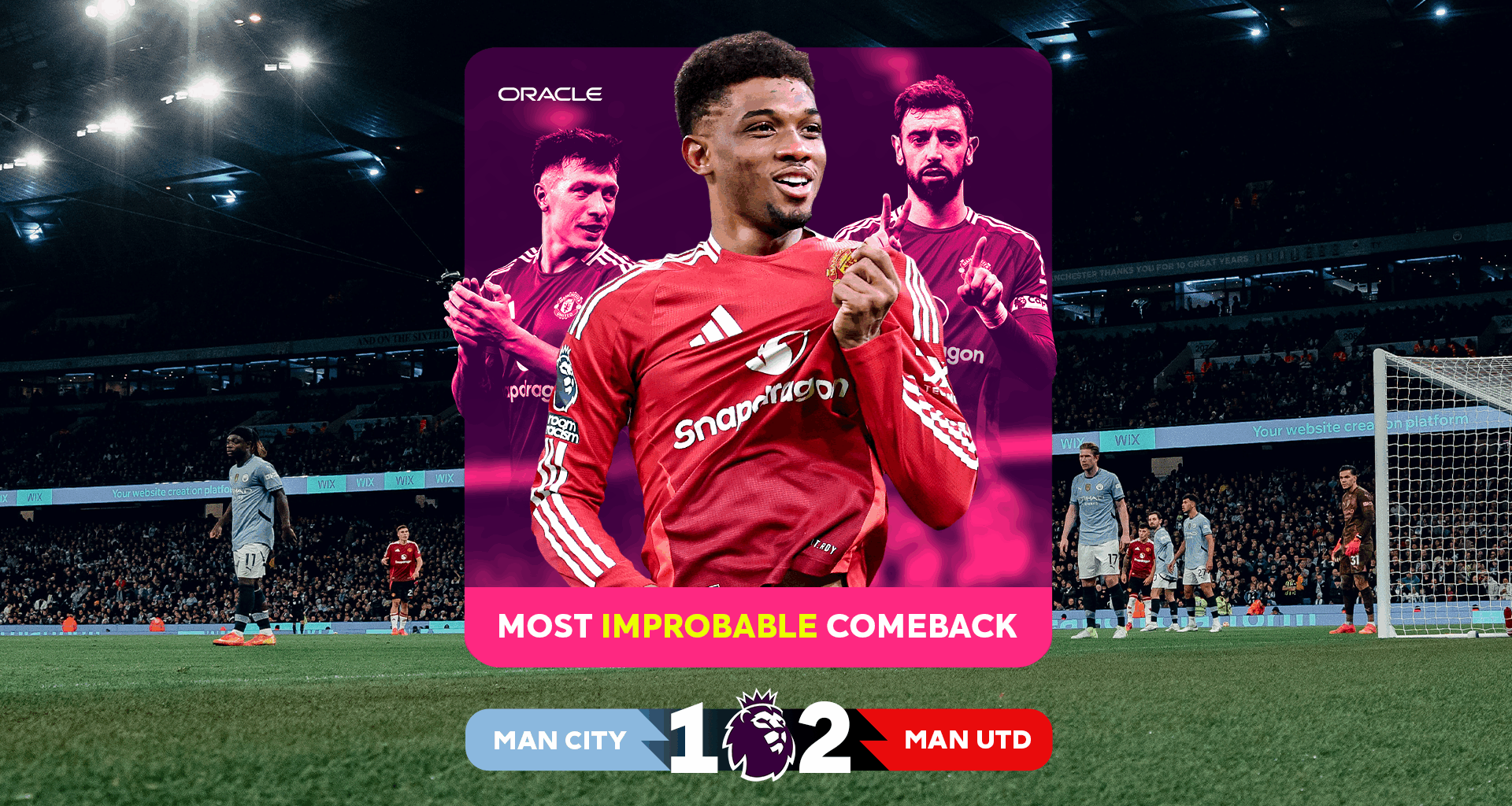 Man Utd win 2024/25 Oracle Most Improbable Comeback award