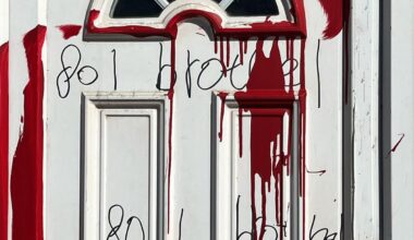 Red paint attacks: Sinister London 'brothel' graffiti daubed on Walthamstow premises