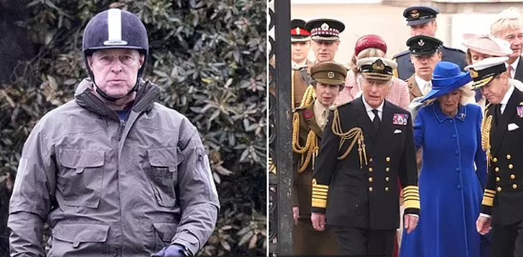 Prince Andrew snub by King Charles-Royal Family VE day festive