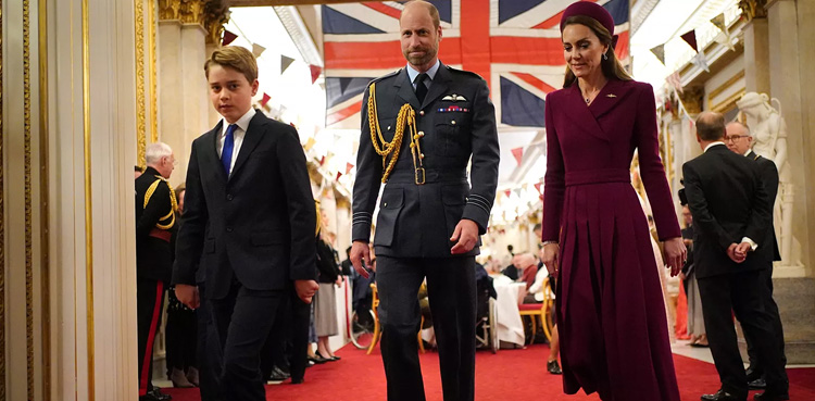 Prince George joins William-Kate Middleton at King Charles party