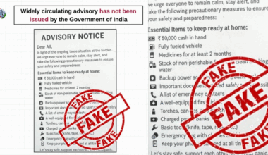 Fake advisory circulates on internet urging people to stock up amid India-Pak tension, PIB alerts