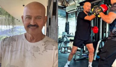 Rakesh Roshan was seen lifting weights, boxing, and doing lunges with ease and confidence