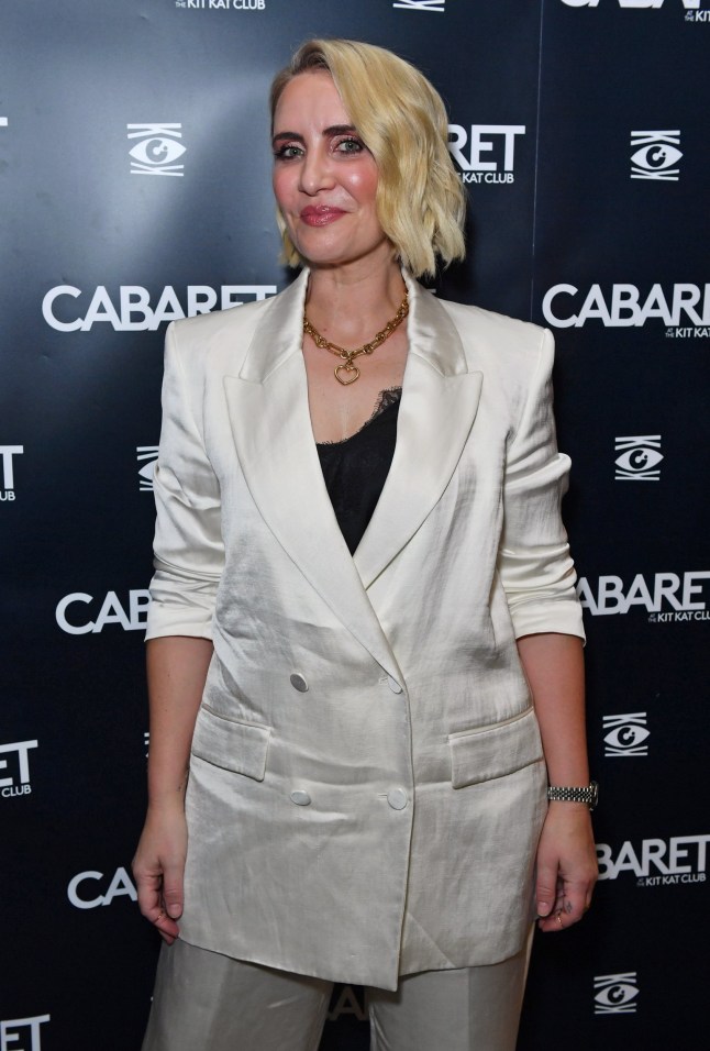 LONDON, ENGLAND - OCTOBER 19: Claire Richards attends an after party celebrating the new cast of 
