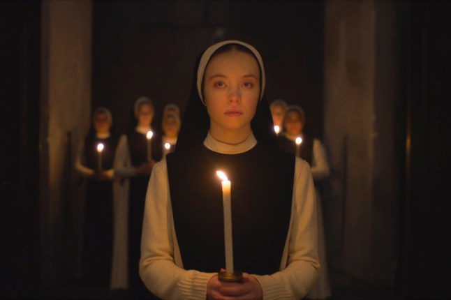 This image released by Neon shows Sydney Sweeney in a scene from the film 