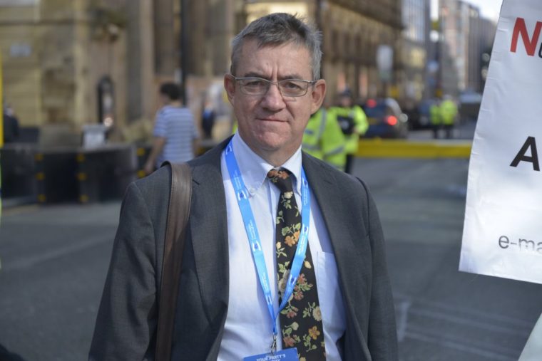 John McTernan, a former political advisor to the Labour Party and director of communications to Tony Blair, Julia Gillard and Jim Murphy, attending the Conservative Party conference in Manchester, England, on Tuesday 6th October 2015. (Photo by Jonathan Nicholson/NurPhoto) (Photo by NurPhoto/NurPhoto via Getty Images)