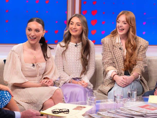 Editorial use only Mandatory Credit: Photo by Ken McKay/ITV/Shutterstock (15187602j) Lauren Byrne, Holly-Anne Hull, Charlotte Steele, Remember Monday 'Good Morning Britain' TV show, London, UK - 10 Mar 2025