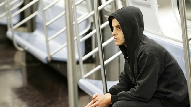 Editorial use only. No book cover usage. Mandatory Credit: Photo by USA Networks/Everett/REX/Shutterstock (5262488a) Rami Malek in 'eps1.0 hellofriend.mov' Season 1, Episode 1 Mr. Robot - 2015