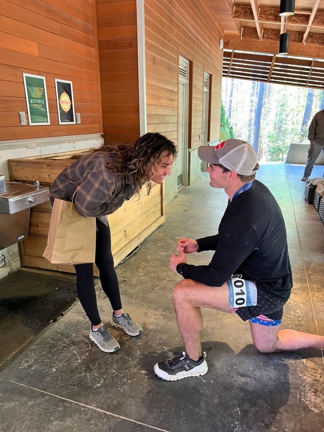 PIC FROM Kennedy News and Media (PICTURED: CHRISTOPHER COLES, 28, PROPOSING TO ISABEL COLES, 32) A bride was devastated when her new hubby killed himself the DAY AFTER their 'perfect' honeymoon - before sending her flowers from beyond the grave. Isabel Coles married her husband Christopher Coles in September 2024 after meeting on a dating app a year and a half before and were 'insanely happy'. The newlyweds chose to go to a beach-front music festival at the iconic Asbury Park in New Jersey, US, for their honeymoon as music was a big part of their relationship. DISCLAIMER: While Kennedy News and Media uses its best endeavours to establish the copyright and authenticity of all pictures supplied, it accepts no liability for any damage, loss or legal action caused by the use of images supplied and the publication of images is solely at your discretion. SEE KENNEDY NEWS COPY - 0161 697 4266