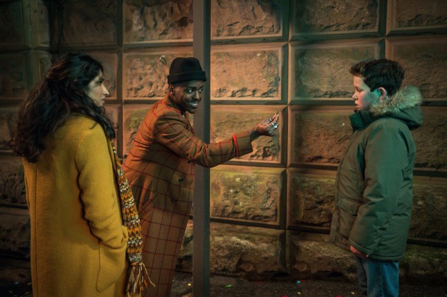 TITLE:Doctor Who S2,EP NUMBER:4 - Lucky Day,TX DATE:03-05-2025,TX WEEK:18,EMBARGOED UNTIL:28-04-2025 20:00,PEOPLE:Belinda Chandra (VARADA SETHU), The Doctor (NCUTI GATWA) & Young Conrad (BENJAMIN CHIVERS),DESCRIPTION:*NOT FOR PUBLICATION UNTIL 20:00HRS, MONDAY 28TH APRIL, 2025*,COPYRIGHT:BBC Studios,CREDIT LINE:BBC Studios/Bad Wolf/Lara Cornell