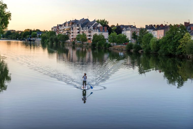 The photo was taken on August 5, 2018 in the city of Laval, France.